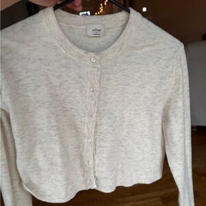 Wilfred Light Cream Knit Cardigan